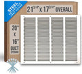 Fits 20x16 Duct Opening | Steel Return Air Grille by Handua | Vent Cover Grill by Handua