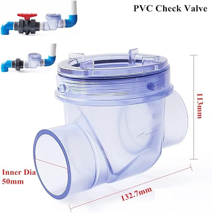 PVC Check Valve, One Way Non Return Valve - Image 2