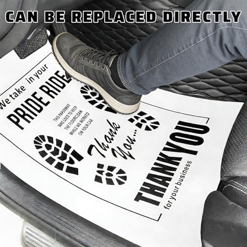 100 PCS Paper Floor Mats for Cars, 15.4 x 19.5 Inch Disposable Floor Protective - Image 6