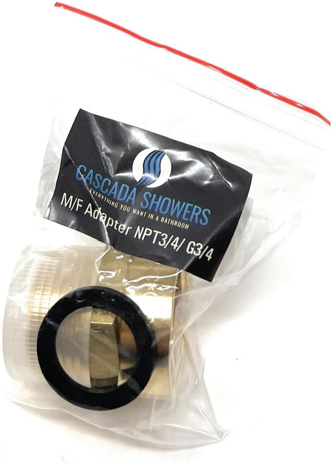 G Thread 3/4" Female to NPT Thread 3/4" Male Pipe Fitting Adapter - Image 3