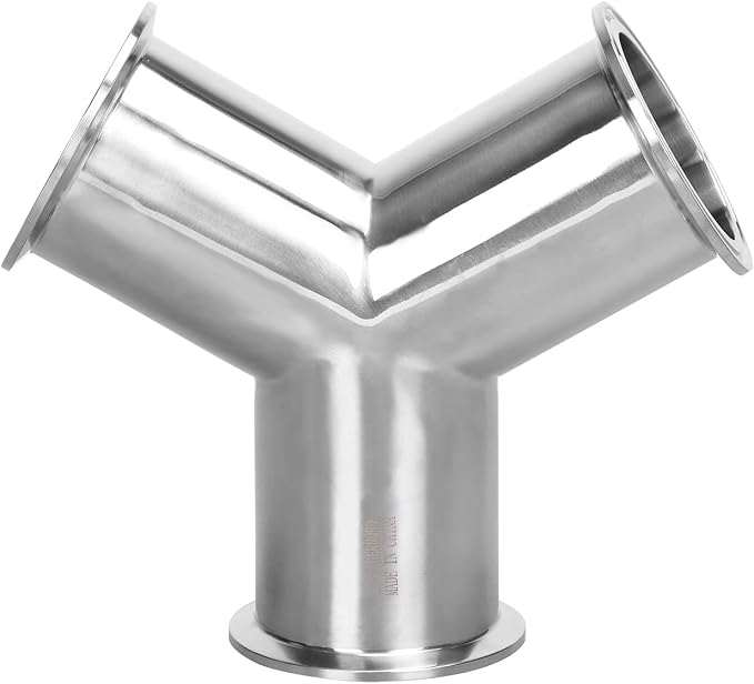 DERNORD Tri Clamp Wye Clamp End True Y Type Cross Tee Tube Stainless Steel 304 - Image 6