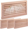 Weysat 4 Pcs 8 x 16 Inch Oak Hardwood Air Return Vent Cover Unfinished by Weysat