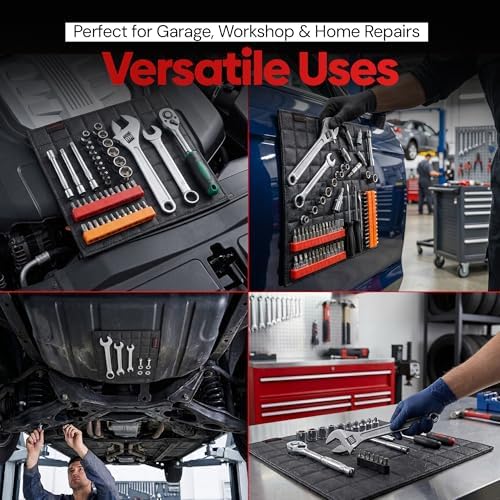 Magnetic Tool Mat, Double-Sided Magnetic Tool Holder Pad - Image 4