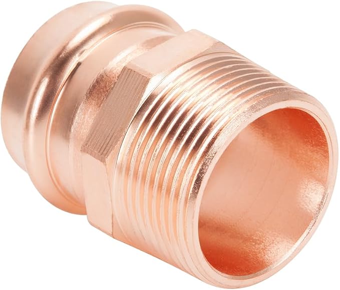 Copper Press Fittings 3/4 inch Press x 3/4 inch Male Adapter 10 Pack - Image 2