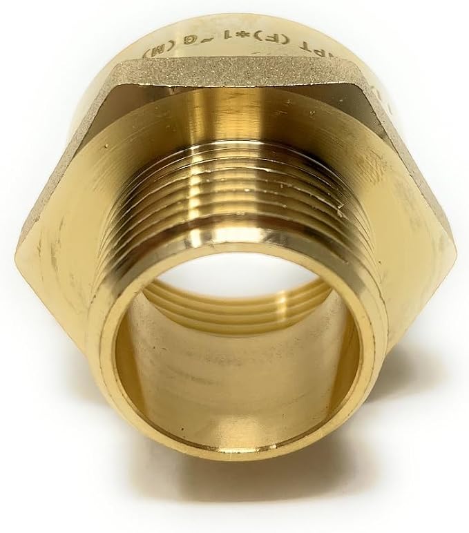 Cascada Lead-Free 1" G Thread Male to 1 1/4" NPT Female Adapter | G Thread Male - Image 6