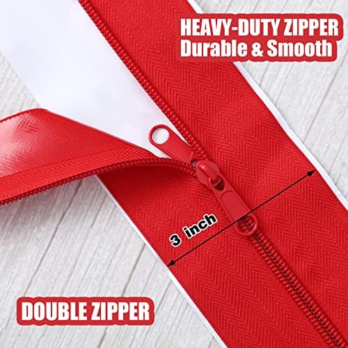 Tigeen 1 Roll Heavy Duty Zipper Door Dust Barriers 7 ft x 13 Inch - Image 3