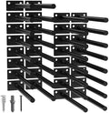 LEOPO 32-Pack 8 inch Floating Shelf Brackets, Hidden Shelf Bracket by FinestHomeDecor