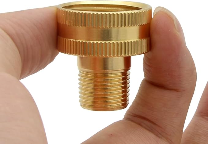 Hooshing 3PCS Garden Hose Adapter 3/8" NPT Male to 3/4" GHT Female Thread | 3/8 - Image 6