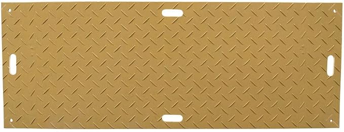 10 Pk 3' x 8' - 1/2" Thick Heavy Duty Tan Ground Protection Mats - Easily - Image 8