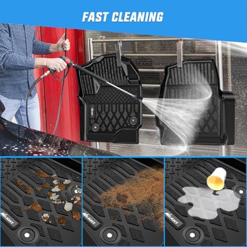 Nilight TPE Floor Mats for Ford F250 F350 F450 F550 Super Duty Crew Cab - Image 6