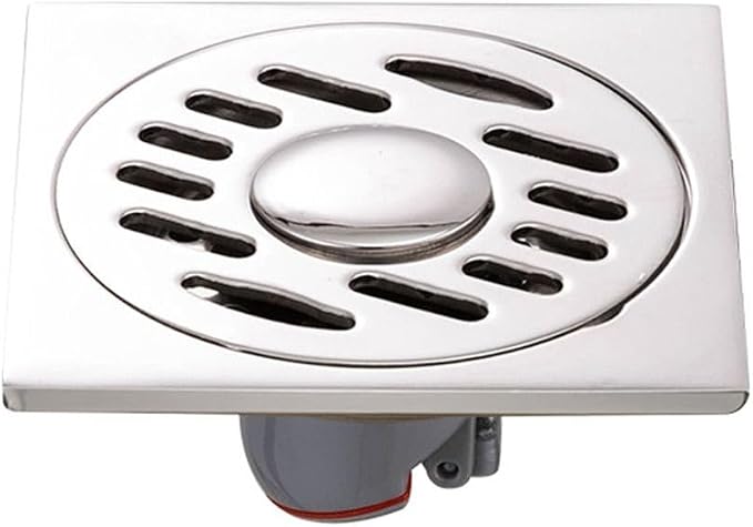 1pc Silver Square Floor Drain 10 * 10cm by Unknown