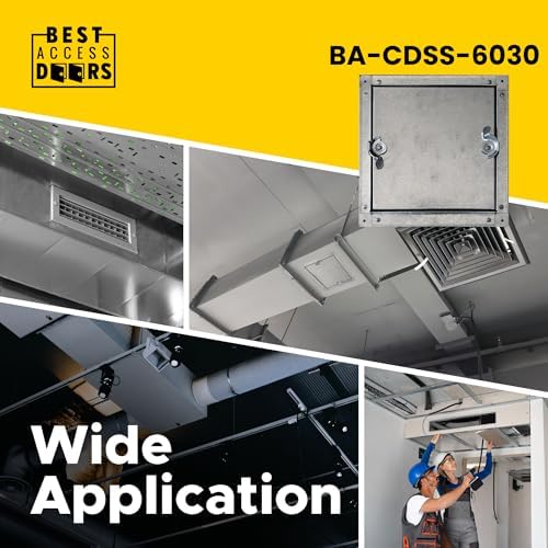 Best 24" x 24" Self-Stick Duct Access Door – 1" Fiberglass Insulated Steel HVAC - Image 7