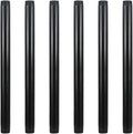 6 Pack 14" Pre-Cut Black Metal Pipe, Industrial Steel Fits Standard Three by GeilSpace