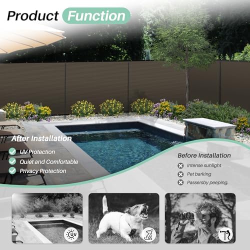SunnyRoyal 5' x 128' Privacy Fence Screen Panel - Image 6