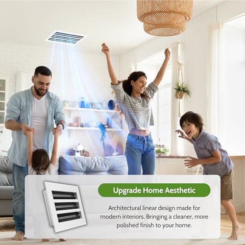 Modern Air Vent Cover 10x4 – Slim Design Aluminum Linear Slot Diffuser - Image 2