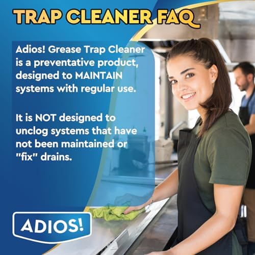 Adios! Professional Grease Trap Cleaner, Lye Free Enzyme Formula - Image 7