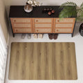 3' x 5' Wood Grain Vinyl Floor Mat Non-Slip, Easy Clean Vinyl Rug by Unknown