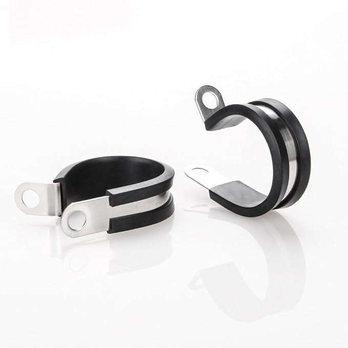 LOKMAN 20 Pack 5/8 Inch Stainless Steel Cable Clamp, Rubber Cushioned Insulated - Image 6