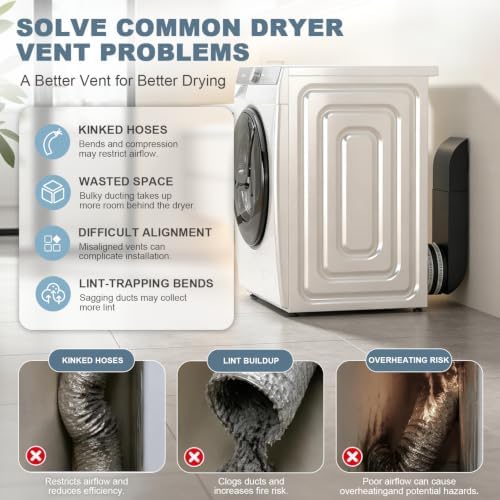 4" Periscope Dryer Vent Kit, 9.5"-14.5" Adjustable Stainless Steel - Image 4