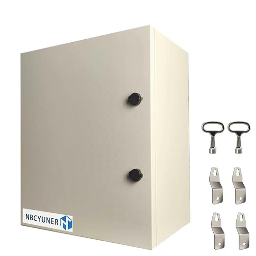 NBCYUNER 24x16x12 Electrical Enclosure Box NEMA 4 Outdoor Enclosure, IP66 by NBCYUNER