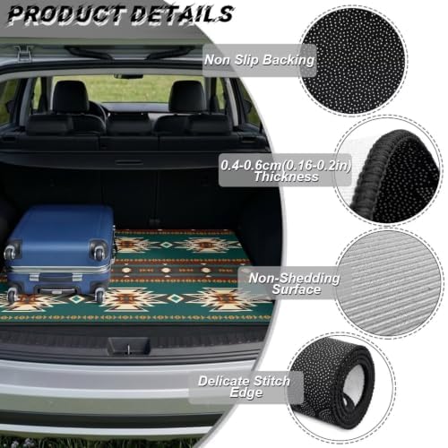 ELEQIN Trunk Mats for Cars SUV Sedan Truck Non Slip Backing Heavy Duty Cargo - Image 6