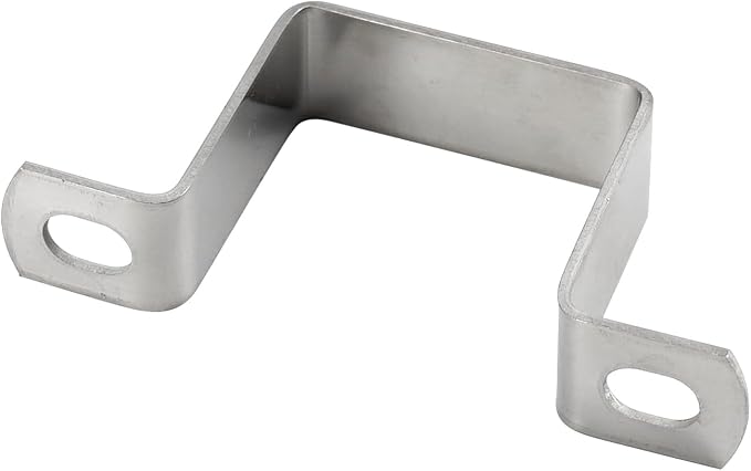 M60x40mm Square Tube Bracket 304 Stainless Steel U Shape Metal Bracket Pipe - Image 2