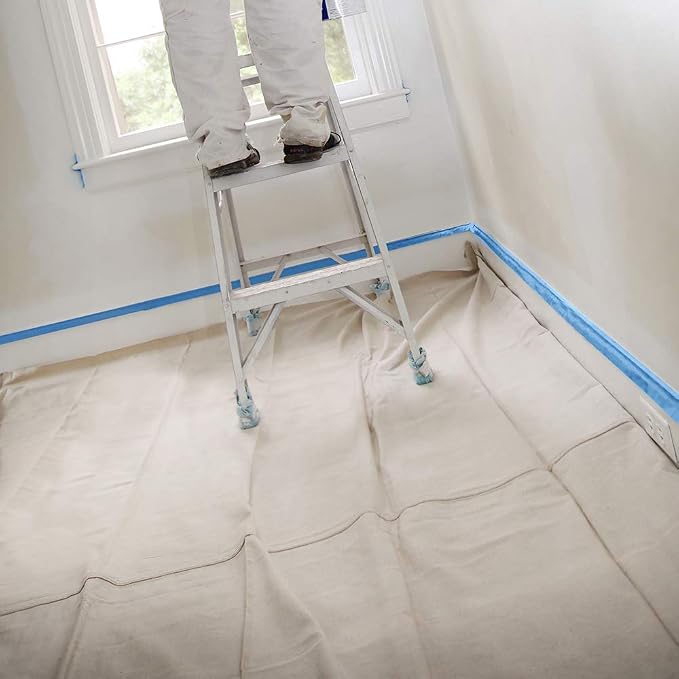 Trimaco SuperTuff 10 oz thick Heavyweight Canvas Drop Cloth, 4-feet x 5-feet - Image 2