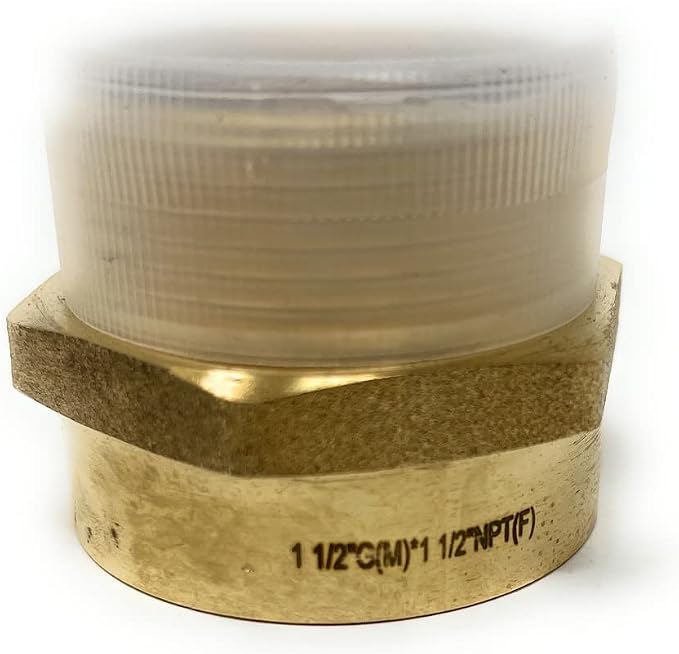 Cascada Lead-Free Brass Adapter | G Thread British BSPP Male to NPT Female) - Image 8
