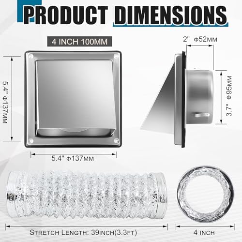 Threlaco 4" Dryer Vent Kit - Image 2