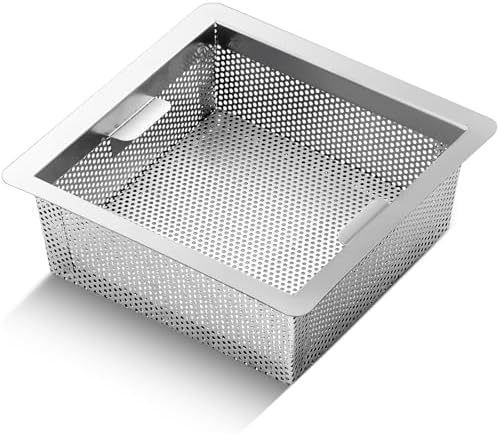 Tuanse 2 Pcs 8.5 x 8.5 x 3'' Stainless Steel Floor Drain Strainer by Tuanse