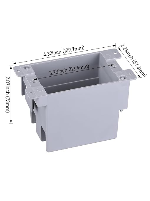 LEONLITE 14 Cubic Inch Single Gang Old Work Electrical Outlet Box | One Gang - Image 3