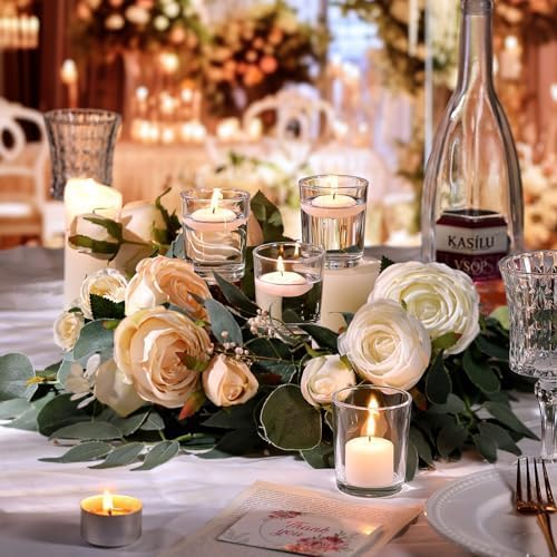 Letine 24-Pack Votive Candle Holders, Reusable Durable Candle Votives, Wedding - Image 4