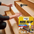 Clear Stair Treads Non-Slip Indoor 24" x 4" 18-Pack by ThunderGrip