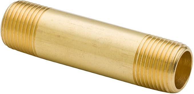 2Pcs Legines Brass Long Nipple Pipe Fitting, 3/8" NPT Male x 3/8" NPT Male - Image 3