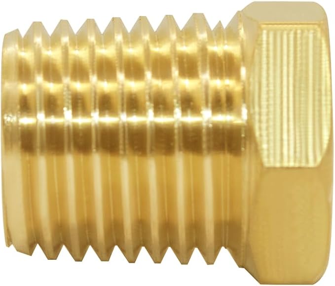 Joywayus 10Pcs Brass Reducing Hex Bushing 1/4" NPT Male to 1/8" NPT Female | - Image 4