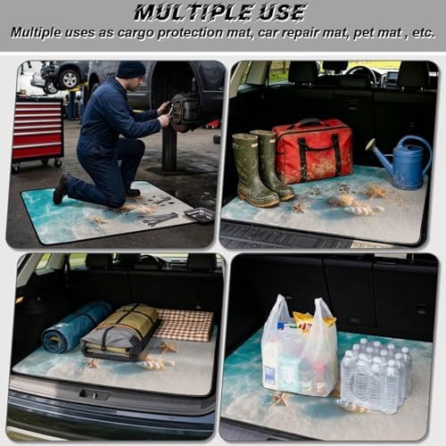 Ocean Shell Universal Cargo Liner Gardening Trunk Mat Waterproof Cargo Liner - Image 3