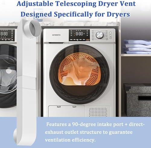 4" Periscope Dryer Vent, Upgraded 29-45" Adjustable Telescoping Dryer Vent - Image 4