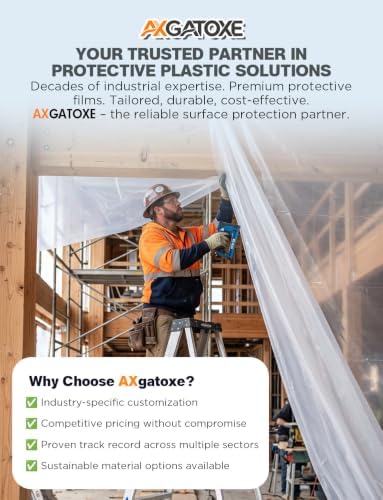 Axgatoxe 6 Mil 12x25 FT Heavy Duty Greenhouse Plastic Sheeting - Image 7
