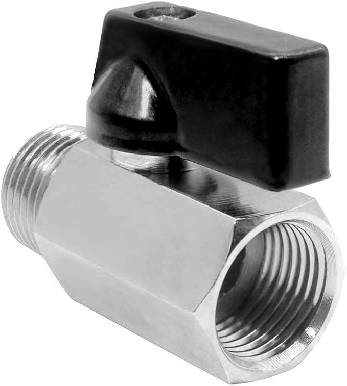 Beduan 1/2 NPT Brass Mini Ball Valve NPT Female x Male Shut-Off Valve 5 PCS - Image 3