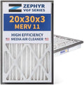Zephyr 20x30x3 VGF Merv 11 Pleated 3" Air Cleaner Filters. Box of 2 by Unknown
