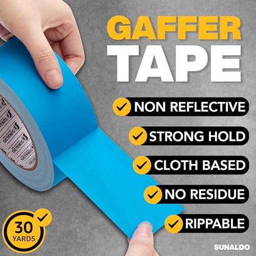 Gaffers Tape Heavy Duty, Easy Rip | Light Blue - Image 3