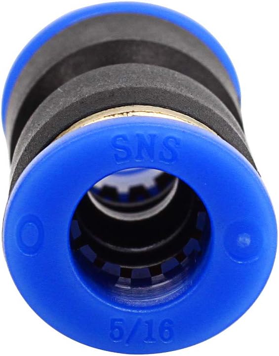 SNS 5/16" Tube OD Plastic Straight Union Pipe Tube Fitting Straight Pneumatic - Image 4