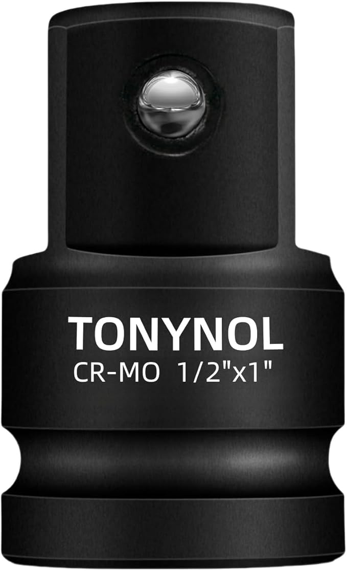 TONYNOL Impact Socket Adapter, 1/2" F to 1" M | Cr-Mo Steel, Enhances Impact by TONYNOL