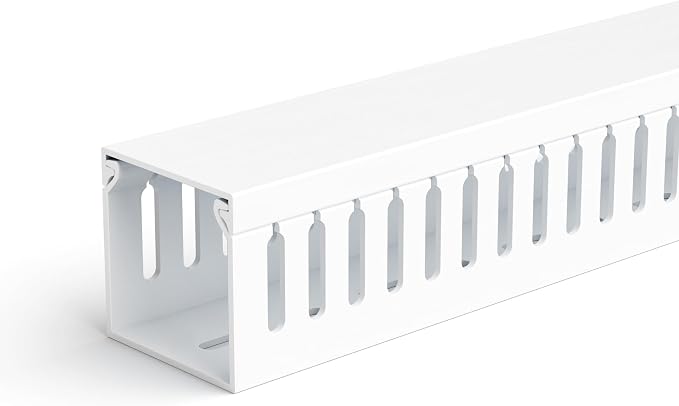 ZhiYo 2" H x 2" W Cable Raceway, Under Desk Wire Management Channel White | by ZhiYo