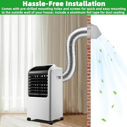 6 Inch Wall Vent Cover Dryer Vent Cover Outside, 304 Stainless Steel Exhaust - Image 6