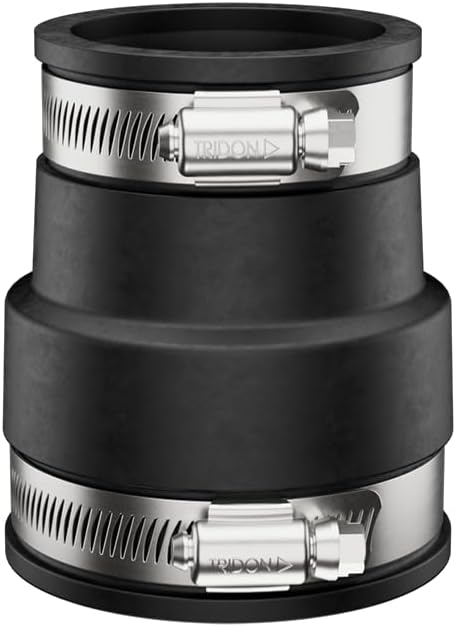 Fernco P1056-150/125 Flexible PVC Pipe Coupling Cast Iron, Plastic or Steel by FerncoInc