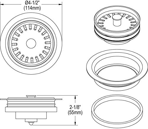 Elkay LKQD35RT Polymer Disposer Flange - Image 4