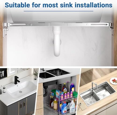 28.0-39.4 in Heavy Duty Undermount Sink Support, 2 Packs - Image 6