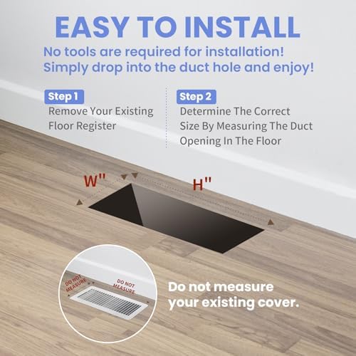 Howeall 4x10 Inches Heavy Duty Walkable Floor Register - Image 6