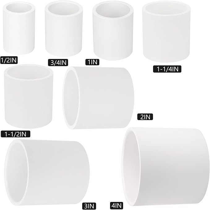 20 Pack 1" PVC Couplings Adapter Pipe Fittings, Furniture Build Grade SCH40 1 - Image 4